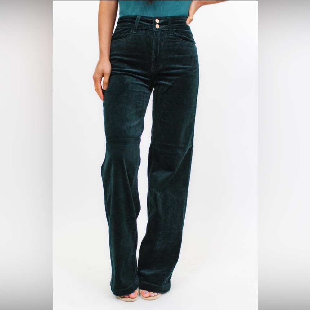 JUDY BLUE WIDE LEG TROUSER CORDS